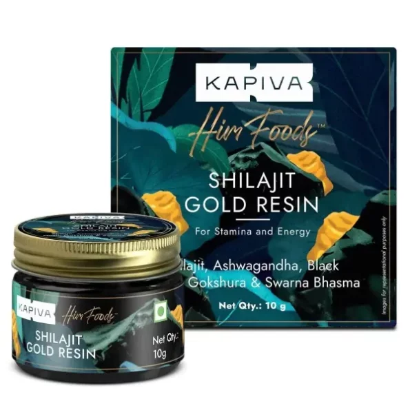 Kapiva Shilajit | Shilajeet Gold Resin | 10g | Boost Energy & Vitality | Herbkart available on Herbkart