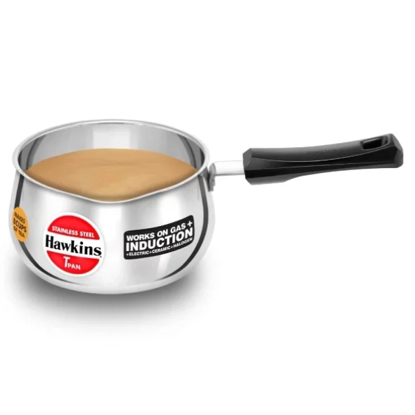 Hawkins 2 Litre Tpan, Stainless Steel Tea Pan, Induction Sauce Pan, Chai Pan available on Herbkart