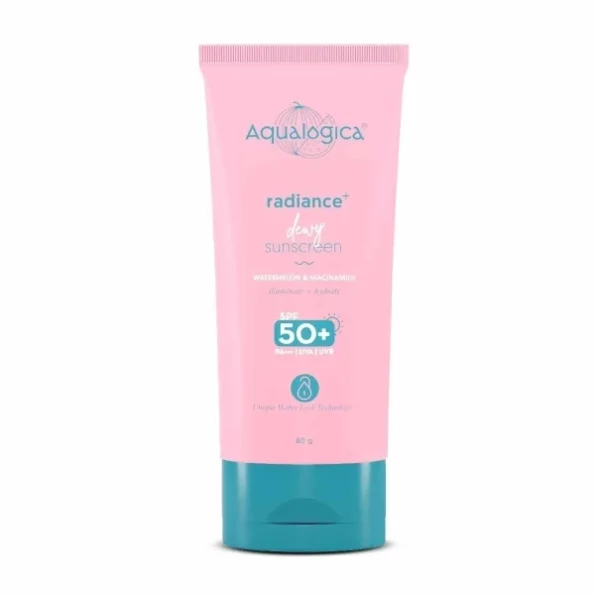 Aqualogica Radiance+ Dewy Sunscreen With Watermelon & Niacinamide With Spf 50 & Pa+++ - 80G, Herbkart8t741Fo-Wg-fxL.webp, Herbkart8t741Fo Wg