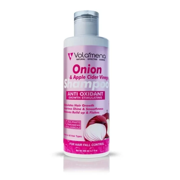 Volamena Onion & Apple Cider Vinegar Hair Shampoo With Onion 200 ml available on Herbkart