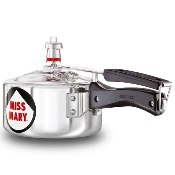 Hawkins 1.5 Litre Miss Mary Aluminium Pressure Cooker, Small Inner Lid Cooker, Silver available on Herbkart