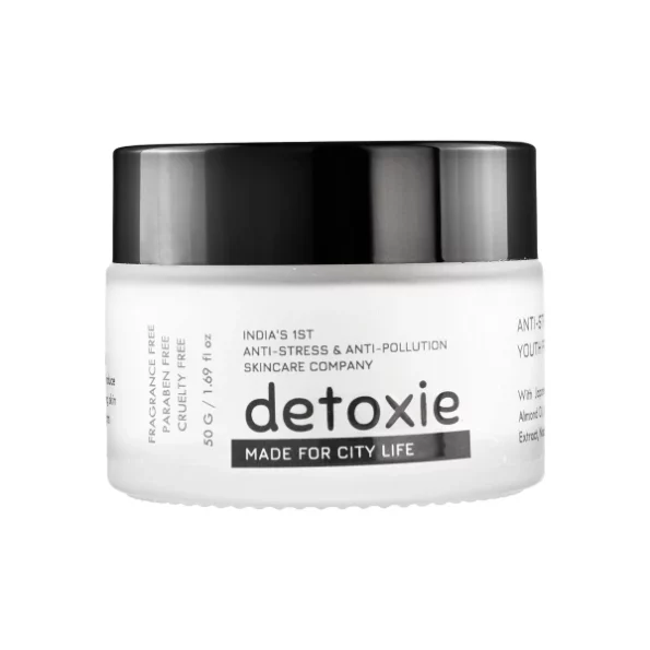 Detoxie Anti-Stress & Youth Preserve Moisturizer, AM & PM 50 g available on Herbkart