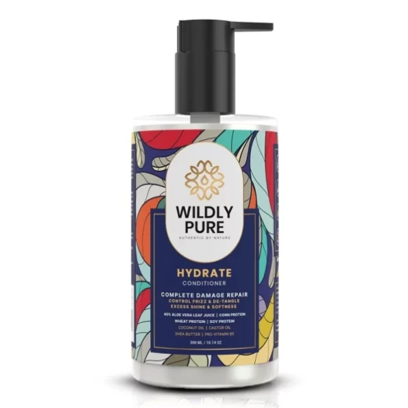 Wildly Pure Natural Conditioner for Dry & Frizzy Hair 300ml (Hydrate), Herbkart8t751rdyc6PCxL.webp,