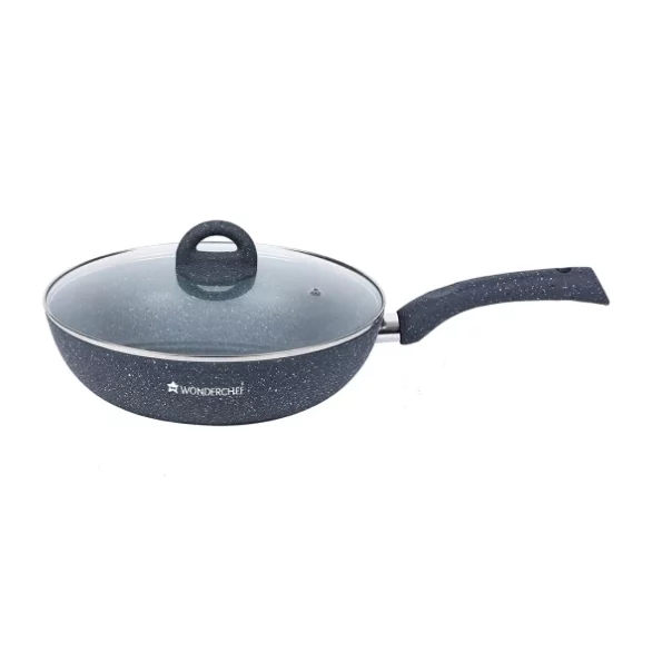 Wonderchef Granite 24 cm Non-Stick Wok, 24cm, 2.7 litres available on Herbkart