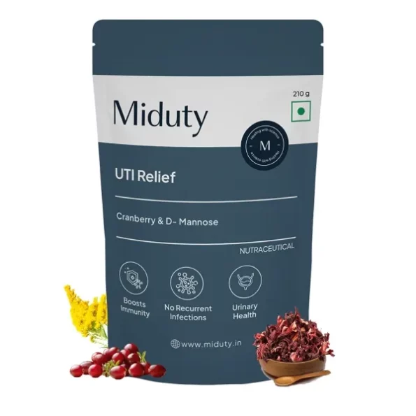 Miduty By Palak Notes Uti Relief, D-Mannose And Cranberry Supplement - 210 Grams, Herbkart8t761207PMKGHBL.webp, Herbkart8t761207PMKGHBL