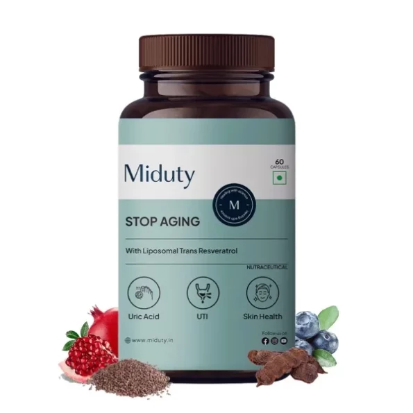 Miduty Stop Aging Powerful Antioxidant Formula - Pack Of 60 Capsules, Herbkart8t7619XdY2S2fL.webp, Herbkart8t7619XdY2S2fL