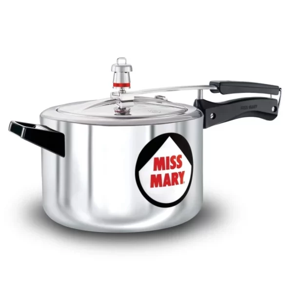 Hawkins 5 Litre Miss Mary Aluminium Pressure Cooker, Inner Lid Cooker, Silver available on Herbkart