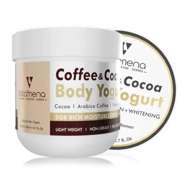 Volamena Coffee & Cocoa body yogurt enriched with Coffee, Cocoa & Vitamin C 200 ml available on Herbkart