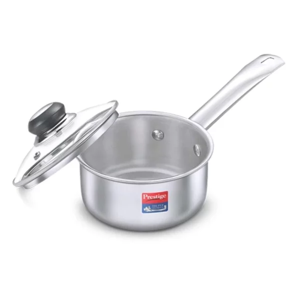 Prestige Tri Ply Splendor Sauce Pan, 180mm, 2 litres, Herbkart8t751Xbx2220g20L.webp,