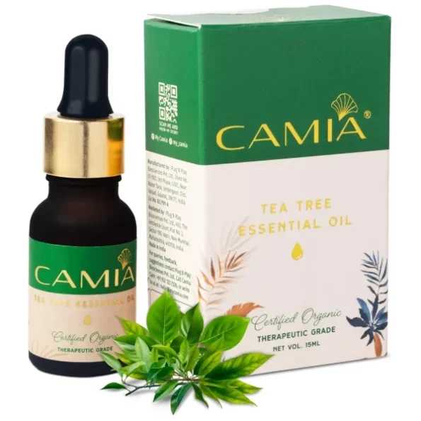 CAMIA - 100% Organic & Natural Tea Tree Essential Oil 15 ML available on Herbkart