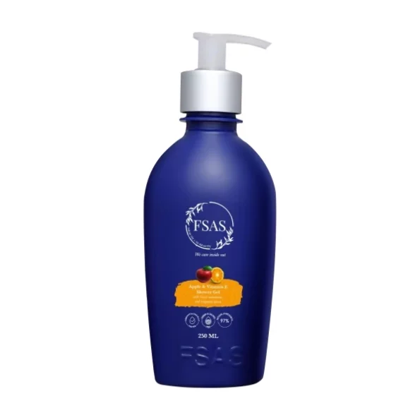 FSAS Health & Beauty 97% Plant-Derived Apple and Vitamin E Shower Gel - 250 ML available on Herbkart