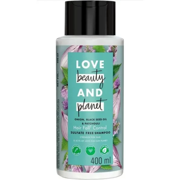 Love beauty Onion Oil Blackseed Oil & Patchouli Sulfate Shampoo 400 ml available on Herbkart