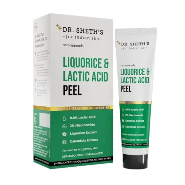 Dr. Sheth's Liquorice & 8.8% Lactic Acid (AHA) Chemical Peel 30g, Herbkart8t761VqpNxG4pL.webp,