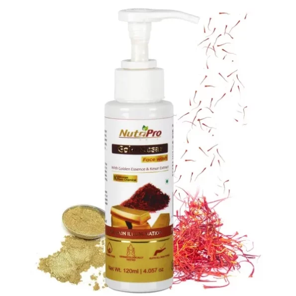 NutriPro Gold Kesar Face Wash 120ml, Herbkart8t76138HXY9RDL.webp, Herbkart8t76138HXY9RDL