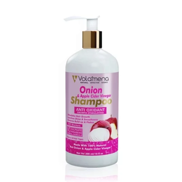 Volamena Onion & Apple Cider Vinegar Hair Shampoo With Onion 300 ml available on Herbkart