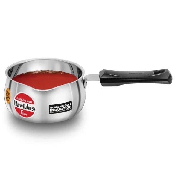 Hawkins 1 Litre Tpan, Stainless Steel Tea Pan, Induction Sauce Pan available on Herbkart