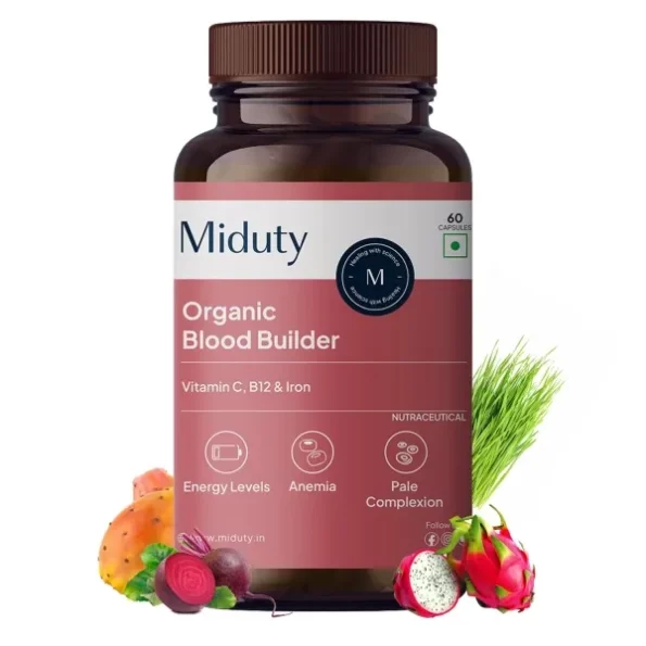 Miduty By Palak Notes Organic Blood Builder, Anemia Supplement - 60 Caps, Herbkart8t761J2-R6OOL.webp, Herbkart8t761J2 R6OOL