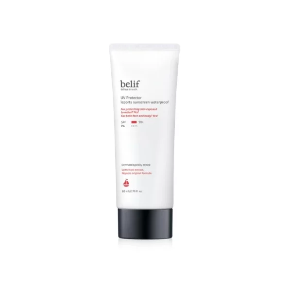 Belif UV Protector leports sunscreen 80ml available on Herbkart