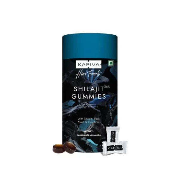 Kapiva Shilajit Plus | 60 Gummies | Boost Energy & Vitality | Herbkart available on Herbkart