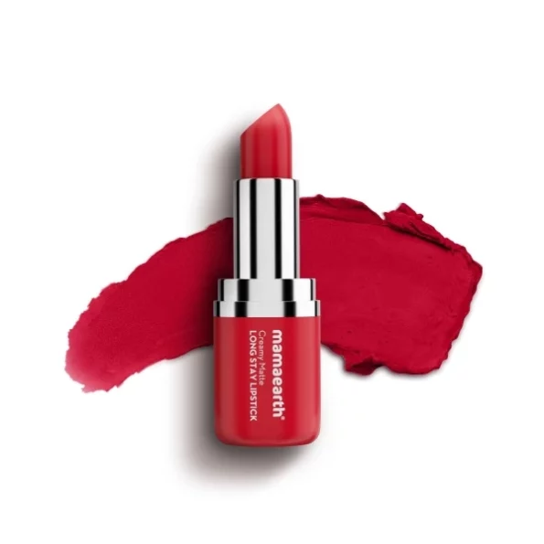 Mamaearth Creamy Matte Long Stay Lipstick with Murumuru Butter and Vitamin E - 4.2g (Ruby Crush), Herbkart8t751PjJCqRQRL.webp, Herbkart8t751PjJCqRQRL