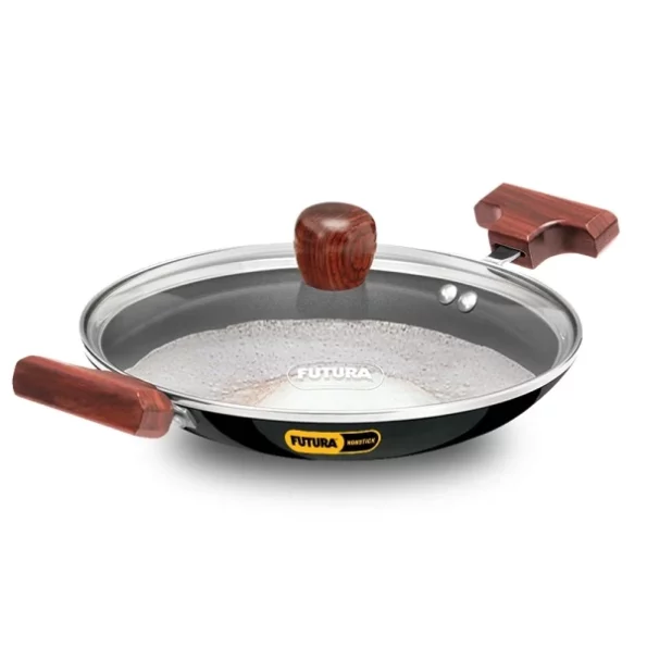 Hawkins FUTURA 0.9 Litre Breakfast Pan with Glass Lid - 217 mm available on Herbkart