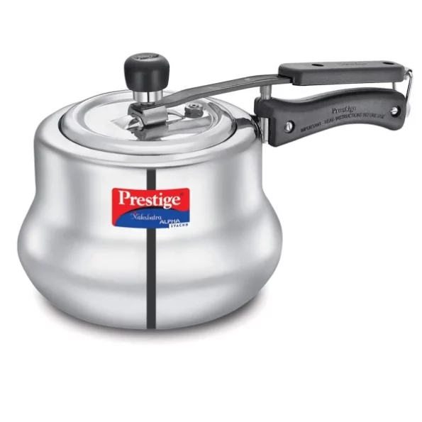 Prestige Svachh, 3.5 L, Nakshatra Alpha Svachh Handi, with deep lid for Spillage Control (Inner Lid, Stainless Steel, Silver) available on Herbkart