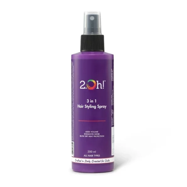 2.Oh! 3-in-1 Hair Styling Spray- Italian Quality Heat Protection Spray For Hair available on Herbkart