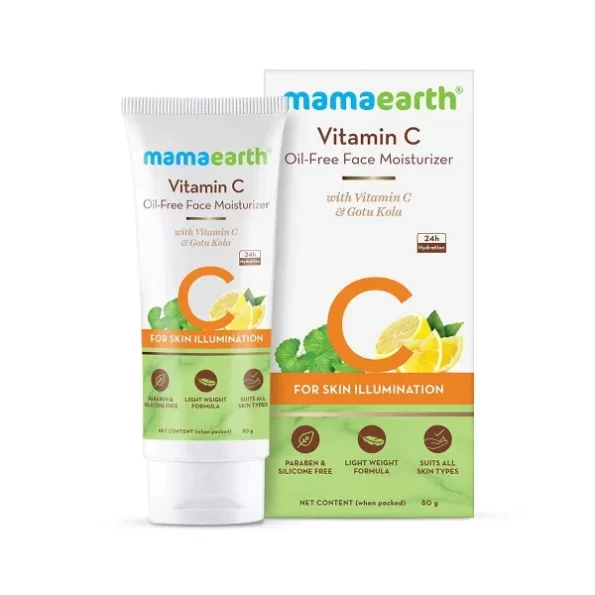 Mamaearth Vitamin C Oil-Free Moisturizer For Face with Vitamin C & Gotu Kola for Skin Illumination, 80 g, Herbkart8t761f20TzAIssS.webp, Herbkart8t761f20TzAIssS