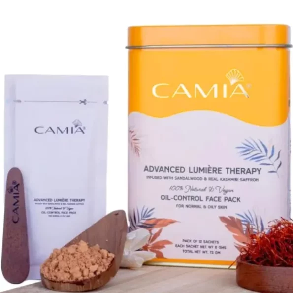 CAMIA - 100% Natural Oil Control Face Pack 12 Sachets, Herbkart8t7510x44fwAlL.webp,