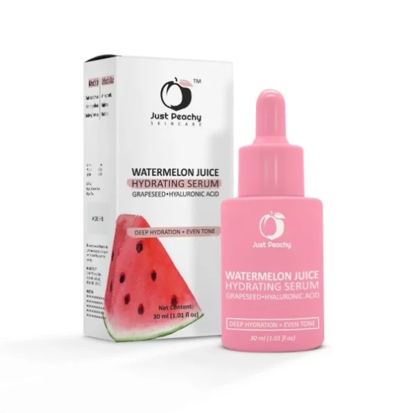 Just Peachy Watermelon Juice Hydrating Serum With Grapeseed And Hyaluronic Acid | Glowing Skin & Fines Lines | Daily Hydrating Face Serum For Dry Dehydrated Skin 30 Ml, Herbkart8t751oG20BA6ChL.webp, Herbkart8t751oG20BA6ChL