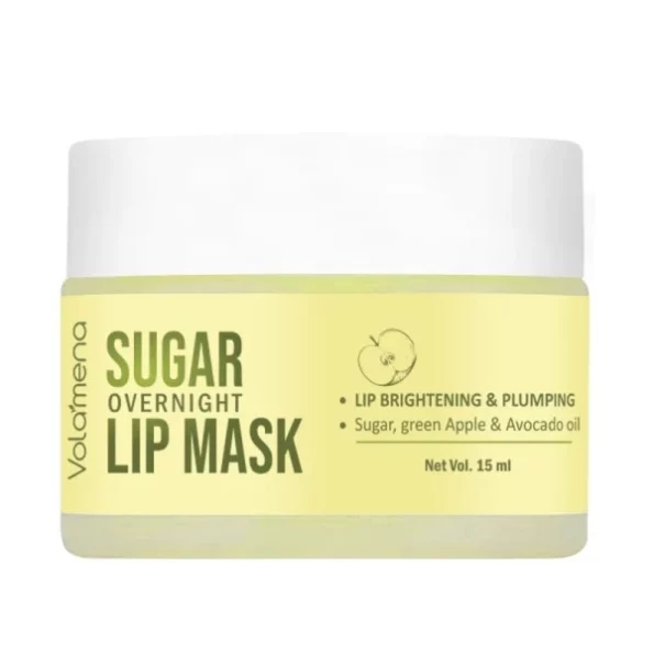 Volamena Lip Mask with Sugar, green Apple Extract & Avocado oil 15 ml available on Herbkart