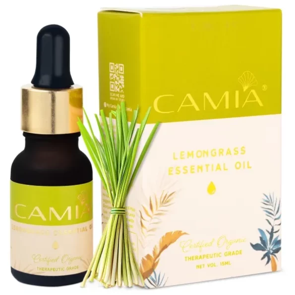 CAMIA - 100% Natural & Organic Lemongrass Essential Oil 15 ML available on Herbkart