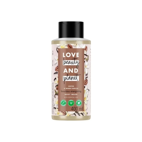 Love Beauty And Planet Coffee & Warm Vanilla Sulfate Free Body Wash 400 ml available on Herbkart