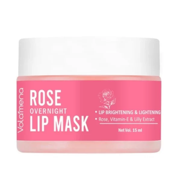 Volamena Rose & Vit-E Lip Mask 15 ml available on Herbkart