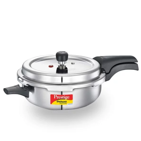 Prestige 4L Svachh Deluxe Alpha Senior Pressure Pan stainless steel available on Herbkart