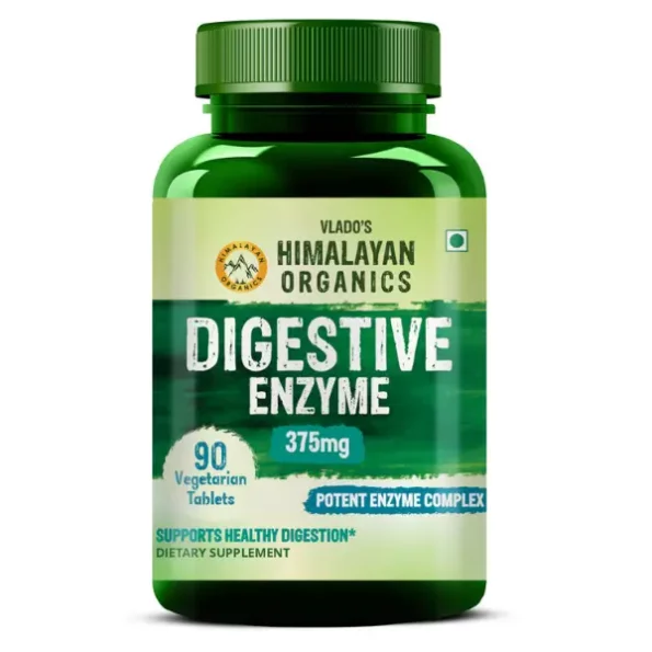 Vlado's Himalayan Organics Digestive Enzyme For Healthy Digestion- 90 Veg Tablets, HO_DigestiveEnzyme-1.webp, HO DigestiveEnzyme 1