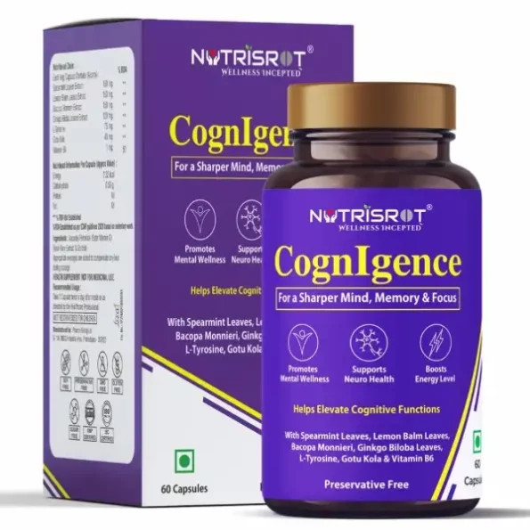 NUTRISROT CognIgence Herbal Supplement (60 veg caps) available on Herbkart