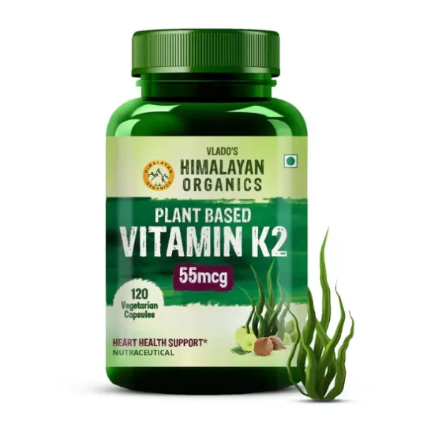 Vlado's Himalayan Organics Plant-Based Vitamin K2 Supplement Supports Stronger Bone & Heart Health - 120 Veg Capsules, HO-PBVitaminK2-120Caps-1.webp, HO PBVitaminK2 120Caps 1