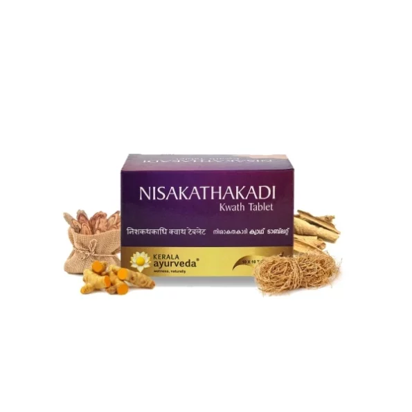 Kerala Ayurveda Nisakathakadi Kwath Tablet 100 Tablets, Herbkart8t7611xmK02gfL.webp,