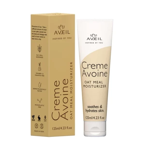 AVEIL Creme Avoine Oat Meal Body Moisturizer, 125ml available on Herbkart