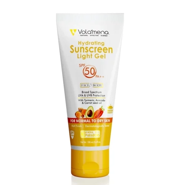 Volamena Hydrating Sunscreen Light Gel SPF 50 PA++, 100ml available on Herbkart