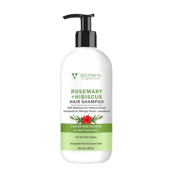 VOLAMENA ORGANICS Rosemary + Hibiscus Hair Shampoo 250 ml available on Herbkart