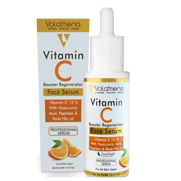 Volamena Vitamin C Booster Re-generator Face Serum; 30 ml available on Herbkart