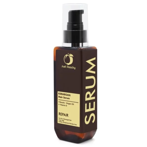 Just Peachy KerArgan Repair Hair Treatment with Keratin, Moroccan Argan Oil & Vitamin E 100ml available on Herbkart