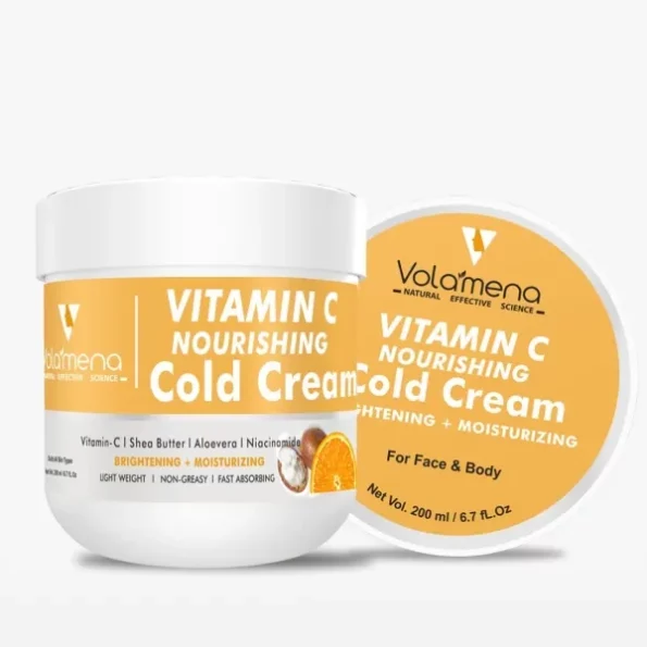 Volamena Vitamin C Nourishing Cold cream with Vitamin C,Shea Butter & Aloe Vera 200 ml available on Herbkart