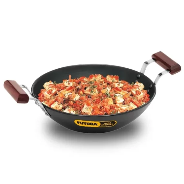 Hawkins Futura Hard Anodised Deep Fry Pan 2.5 Litre Induction Compatible Without Lid available on Herbkart