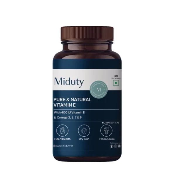 Miduty By Palak Notes Pure Natural Vitamin E Capsules - 30 Softgel, Herbkart8t751Awu9wfJ20L.webp, Herbkart8t751Awu9wfJ20L