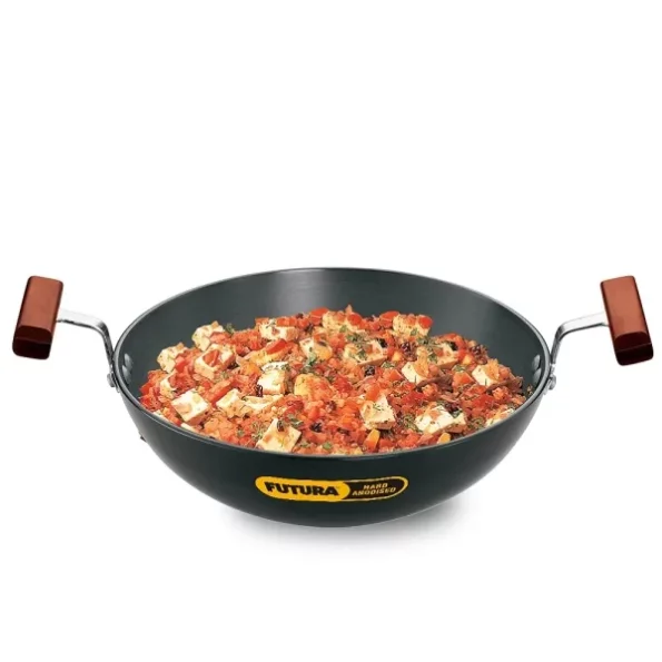 Hawkins Futura 1.5 Litre Deep Fry Pan, Hard Anodised Kadai available on Herbkart