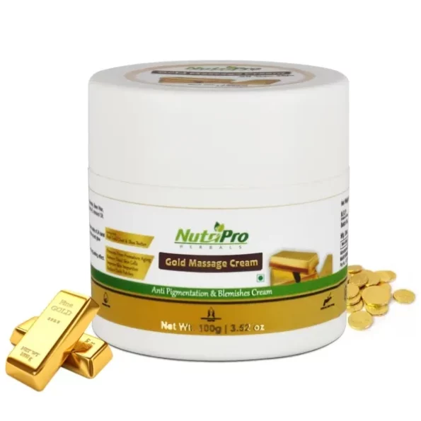 NutriPro Gold Massage Cream, 100 gm available on Herbkart