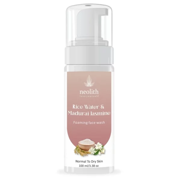 Neolith Rice Water & Madurai Jasmine Foaming Face Wash 100 ml available on Herbkart